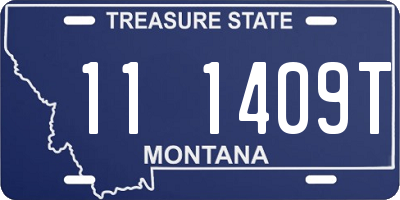 MT license plate 111409T