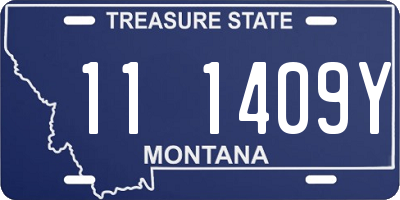 MT license plate 111409Y