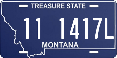 MT license plate 111417L