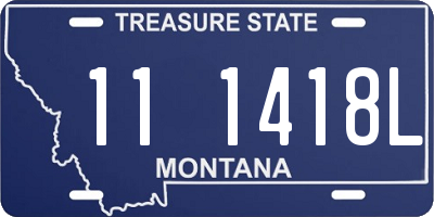 MT license plate 111418L
