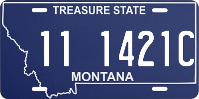 MT license plate 111421C