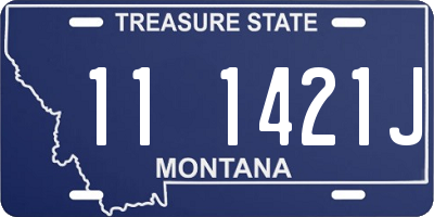 MT license plate 111421J