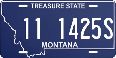 MT license plate 111425S