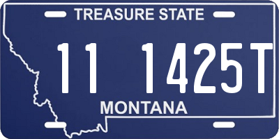 MT license plate 111425T