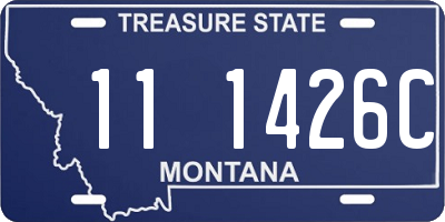 MT license plate 111426C