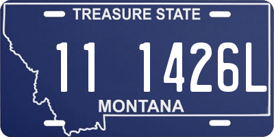 MT license plate 111426L