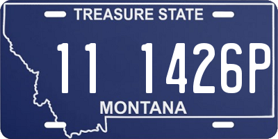 MT license plate 111426P