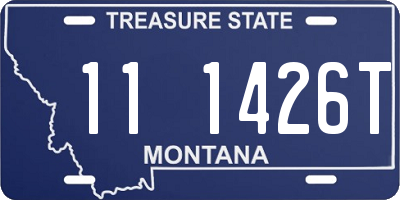 MT license plate 111426T