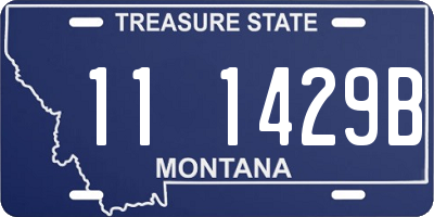 MT license plate 111429B