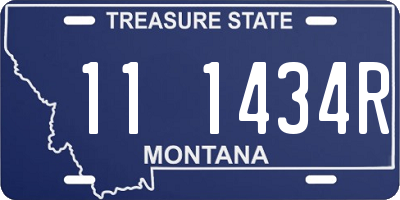 MT license plate 111434R
