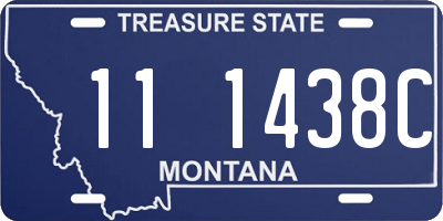 MT license plate 111438C