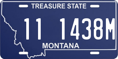 MT license plate 111438M