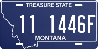 MT license plate 111446F