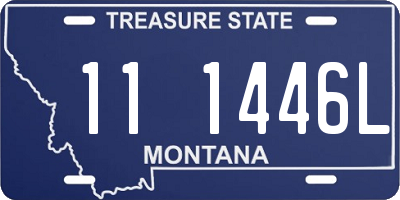 MT license plate 111446L