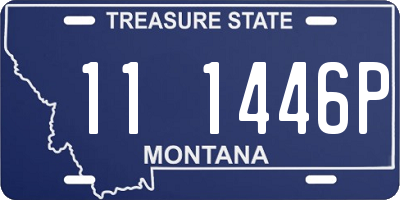 MT license plate 111446P