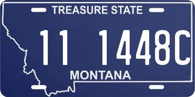 MT license plate 111448C