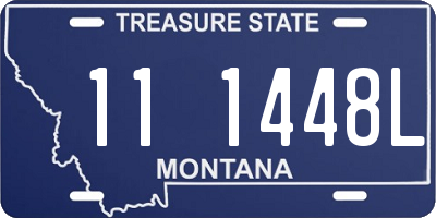 MT license plate 111448L