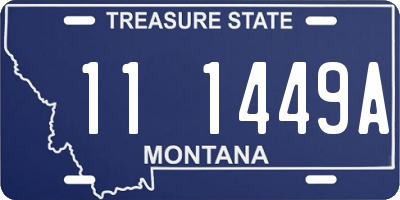 MT license plate 111449A