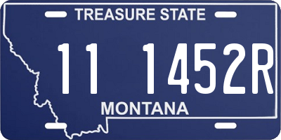 MT license plate 111452R