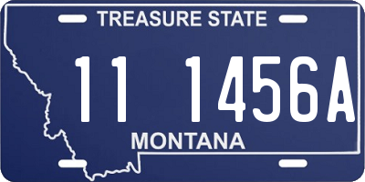 MT license plate 111456A