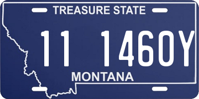 MT license plate 111460Y