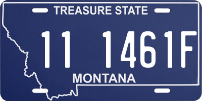 MT license plate 111461F