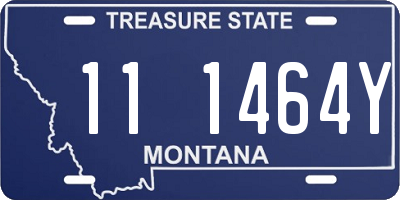 MT license plate 111464Y