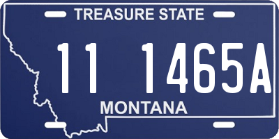 MT license plate 111465A