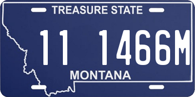 MT license plate 111466M