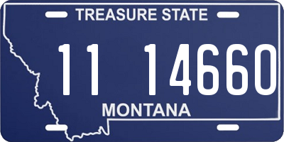 MT license plate 111466O