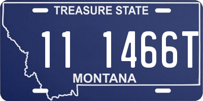 MT license plate 111466T