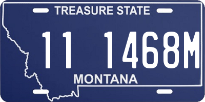 MT license plate 111468M