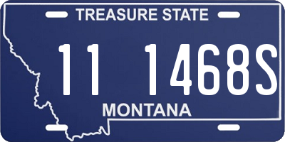 MT license plate 111468S