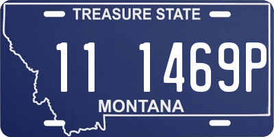 MT license plate 111469P