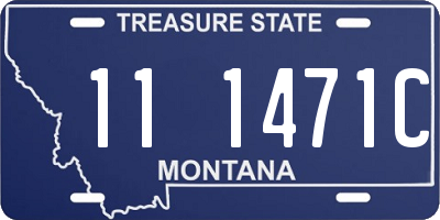 MT license plate 111471C