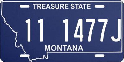 MT license plate 111477J