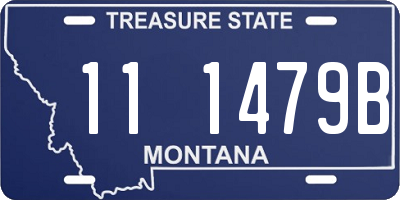 MT license plate 111479B