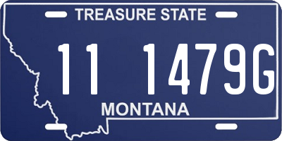 MT license plate 111479G