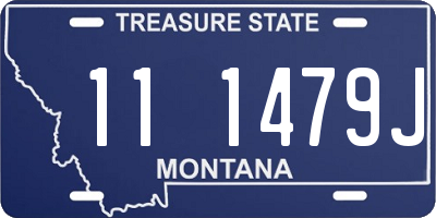 MT license plate 111479J