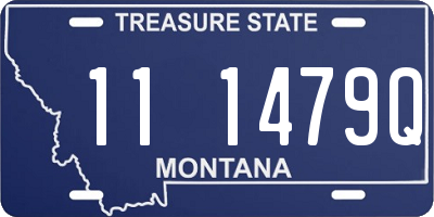 MT license plate 111479Q