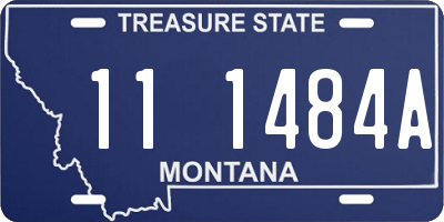 MT license plate 111484A