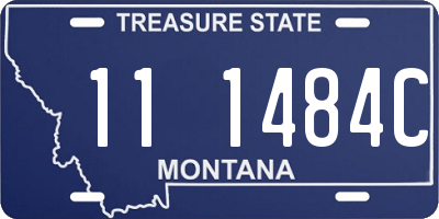 MT license plate 111484C