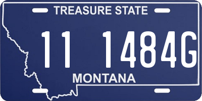 MT license plate 111484G