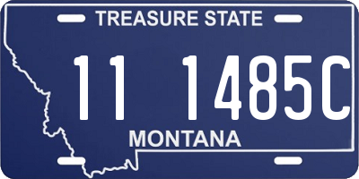 MT license plate 111485C