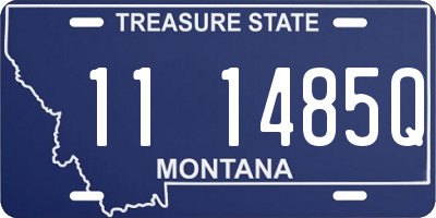 MT license plate 111485Q