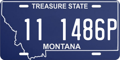MT license plate 111486P