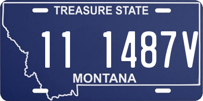 MT license plate 111487V