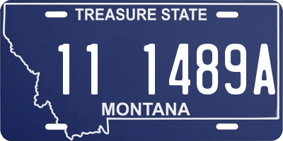 MT license plate 111489A