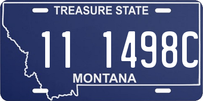 MT license plate 111498C