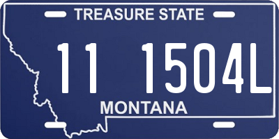 MT license plate 111504L